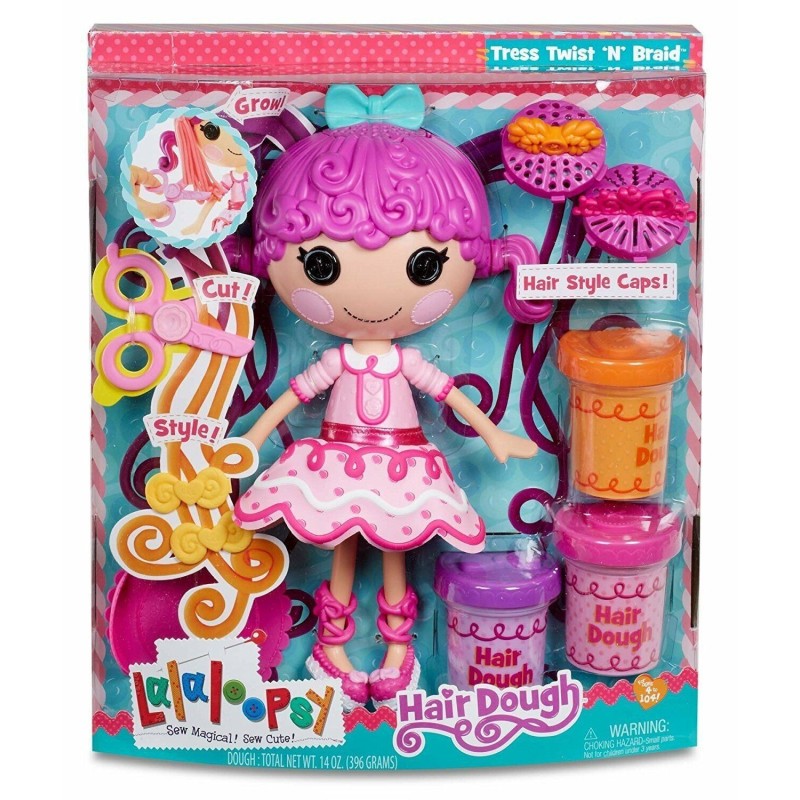 Lalaloopsy Hair Dough Activity Doll Tress Twist Braid 13 inc 4+ Toy Pretend Play