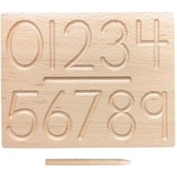 Wooden Montessori Tracing Boards Alphabet Number 2 pcs Set 29cm Educational Toys