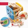 Wooden Activity Cube Xylophone Rope Shape Sorting Kids Education Learning Toys