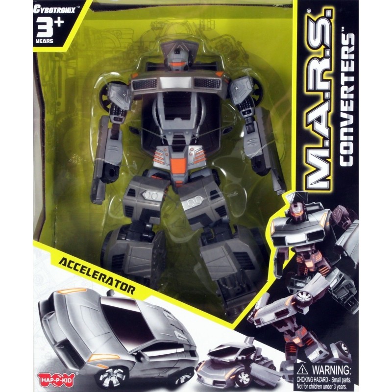 CYBOTRONIX MARS Converters Accelerator  Action Figure Robot Transform to Car