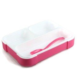 Pink Leakproof Bento Lunch Box 1000ML Meal Prep Storage BPA Free Microwavable