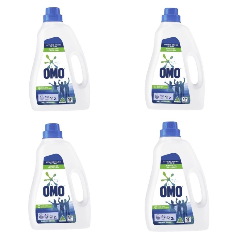 OMO Active Clean Laundry Liquid Detergent Front And Top Loader 8L