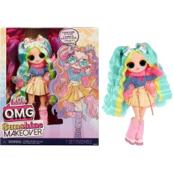 LOL Surprise OMG Sunshine Makeover Bubblegum DJ Fashion Doll with Color Change