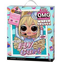 LOL Surprise OMG World Travel Fly Gurl Fashion Doll 15 Surprises Girl Play Toys