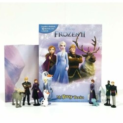 Disney Frozen 2 My Busy Books Cake Topper 10 Figurines, Playmat & Storybook Gift