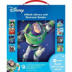 Disney Modern Electronic Story Me Reader & 8 Books Library Kids Fun Gift!