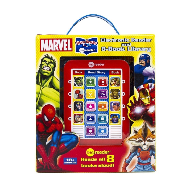 Marvel Super Heroes Me Reader Electronic Story with 8 Books Library Read Aloud