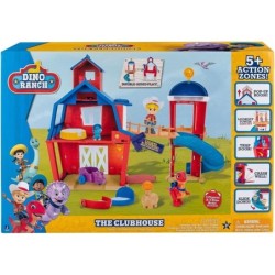 Dino Ranch Clubhouse Playset Ages 3+ Toy Dinosaur Play Velociraptor Lights Sound