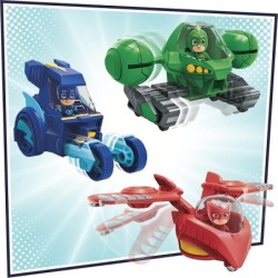 PJ Masks 3-in-1 Combiner Jet Combines 3 vehicles Cat-Car Gekko-Mobile Owl-Glider