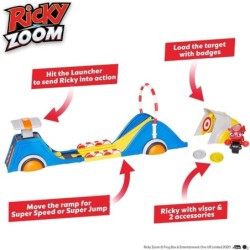 Ricky Zoom Speed and Stunt Kids Playset Play Set Track Launcher Motorcycle Toy