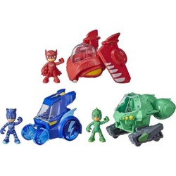 PJ Masks 3-in-1 Combiner Jet Combines 3 vehicles Cat-Car Gekko-Mobile Owl-Glider