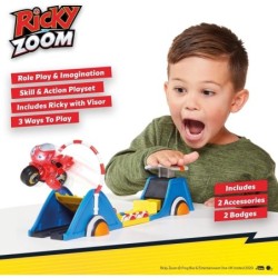 Ricky Zoom Speed and Stunt Kids Playset Play Set Track Launcher Motorcycle Toy