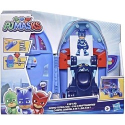 PJ Masks 2-in-1 HQ Playset Headquarters and Storage Rocket Catboy Cat-Car Car