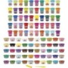 Playdoh Wow 100 Cans Bulk Modeling Compound Variety Pack Sparkle Shimmer Confeti