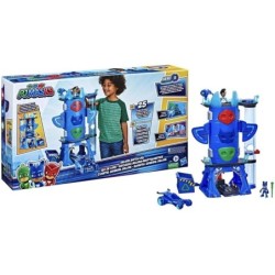 PJ Masks Deluxe Battle HQ Playset with Lights and Sounds Ages 3+ Toy Car Race