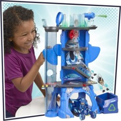 PJ Masks Deluxe Battle HQ Playset with Lights and Sounds Ages 3+ Toy Car Race