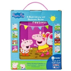 Peppa Pig Me Reader 8 Board Books Library Look & Find Electronic Reader Kids