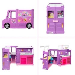 Barbie Career Fresh 'N' Fun Food Truck Expands & Transforms 30+ Pieces New! Toys