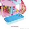 Barbie Chelsea Playhouse House Play Set Slide Pool Furnished 20+ pcs 48cm tall