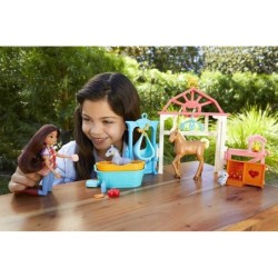 Spirit Foal Nursery Playset with Lucky Doll Caretaking Area Cradle Bunny Crate