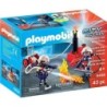 Playmobil 9468 Firefighters with Water Pump Hose Reel Spray Water Push Learning