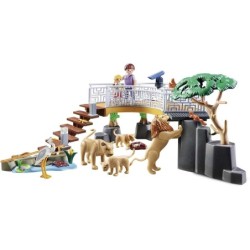 Playmobil 70343 Outdoor Lion Enclosure 61 pcs Cubs Stork Squirrel Figures Toys