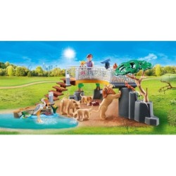 Playmobil 70343 Outdoor Lion Enclosure 61 pcs Cubs Stork Squirrel Figures Toys