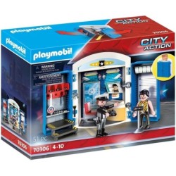 PLAYMOBIL 70306 Police Station Play Box Ages 4+ Toy Fight Car Camera Key