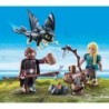 Playmobil How to Train your Dragon Hiccup, Astrid And Dragon 21pc 70040