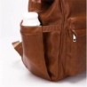 ELF PHOENIX Nappy Bag Backpack Vegan Leather Brown  5pcs Diaper Baby Mummy Gift