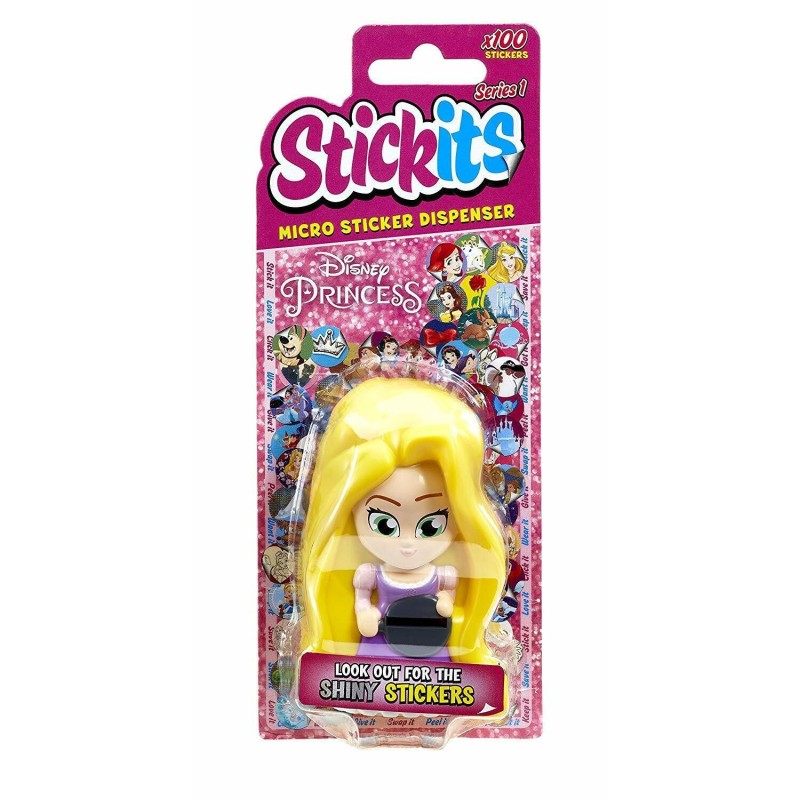 Stickits Micro Sticker Dispenser - Disney Princess- Rapunzel *100 stickers