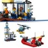 Lego City 60308 Seaside Police and Fire Mission Set Helicopter Speed Boat 297pcs