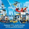 Lego City 60308 Seaside Police and Fire Mission Set Helicopter Speed Boat 297pcs