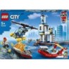 Lego City 60308 Seaside Police and Fire Mission Set Helicopter Speed Boat 297pcs