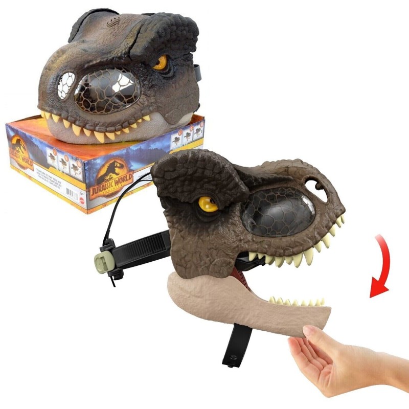 Jurassic World Dominion Tyrannosaurus Rex T-REX Chomp 'N Roar Mask Dinosaur Toy