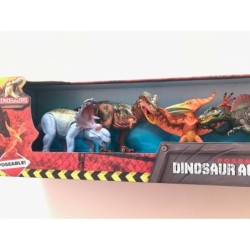 Poseable Dinosaur Action 6 Pack Create Epic Battles T-rex Pteranodon Stegosaurus