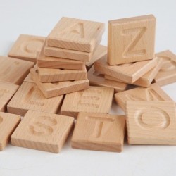 Wooden Montessori Alphabet Tracing Board Single Flash Card Educational Toys