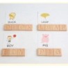 Wooden Montessori Alphabet Tracing Board Single Flash Card Educational Toys