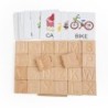 Wooden Montessori Alphabet Tracing Board Single Flash Card Educational Toys