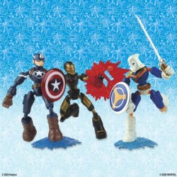 Marvel Avengers Bend And Flex Taskmaster Vs Iron Man & Captain America Toy Gift