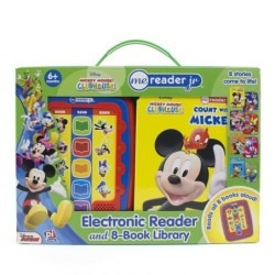 Mickey Mouse Clubhouse Electronic Story Me Reader Jr & 8 Book Library Gift Kids