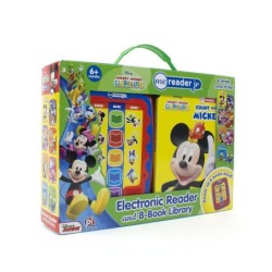 Mickey Mouse Clubhouse Electronic Story Me Reader Jr & 8 Book Library Gift Kids