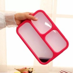 Leakproof Bento Lunch Box Pink 1000ML + Green 540ML BPA Free Microwavable