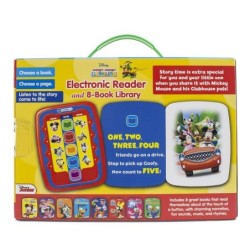 Mickey Mouse Clubhouse Electronic Story Me Reader Jr & 8 Book Library Gift Kids