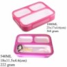 Leakproof Bento Lunch Box Pink 1000ML + Pink 540ML BPA Free Microwavable