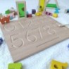 Wooden Montessori Tracing Boards Alphabet Number 2 pcs Set 29cm Educational Toys