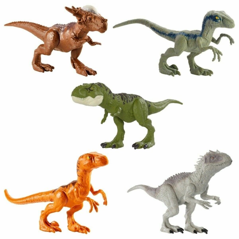 Jurassic World Dino Escape 5Pcs 6In Figure Indominus T Rex Velociraptor Stiggy