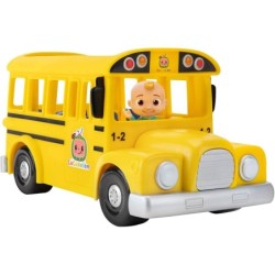 CoComelon Musical Yellow School Bus & JJ Figurine Plays ‘Wheels on The Bus’ Toy