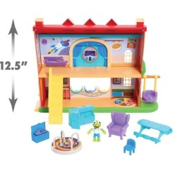 Muppets Babies School House Playset + Kermit Figure Toy 2 Sided Play Toy Gift