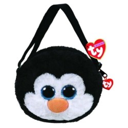 TY Gear Beanie Boos Penguin WADDLES Wristlet Coin Purse with Strap Shoulder Bag